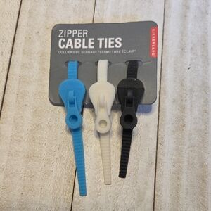 NWT Kikkerland Zipper Cable Ties